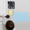 ZMDMAH Door Bolt Lockable Stainless Steel Latch Small Deadbolt Lock