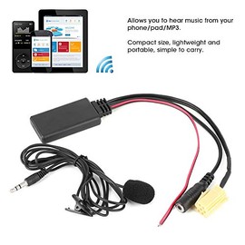 GOTOTOP Car Bluetooth AUX Module Audio Radio Interface Cable Connector 150 cm Car AUX Hands-Free Call Adapter with Microphone Suitable for Alfa Romeo