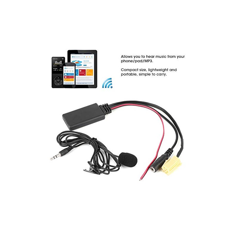 GOTOTOP Car Bluetooth AUX Module Audio Radio Interface Cable Connector