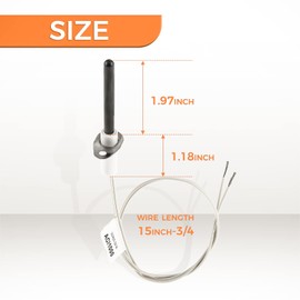 ETERMETA Universal Silicon Nitride Hot Rod Ignitor.120 Volt Nitride Igniter, H150 universal ignitor Replacement for Gas Forced Air Furnaces, Water Heaters, and Boilers