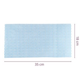 IDEA HOME - 2 Rolls of 100 Wipes, 18 x 35 cm, Blue, Pack of 200