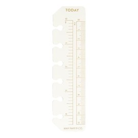 Pocket Today Page Marker Planner Ruler for Pocket Filofax, LV PM agenda 6 ringed agendas (Gold Foil)