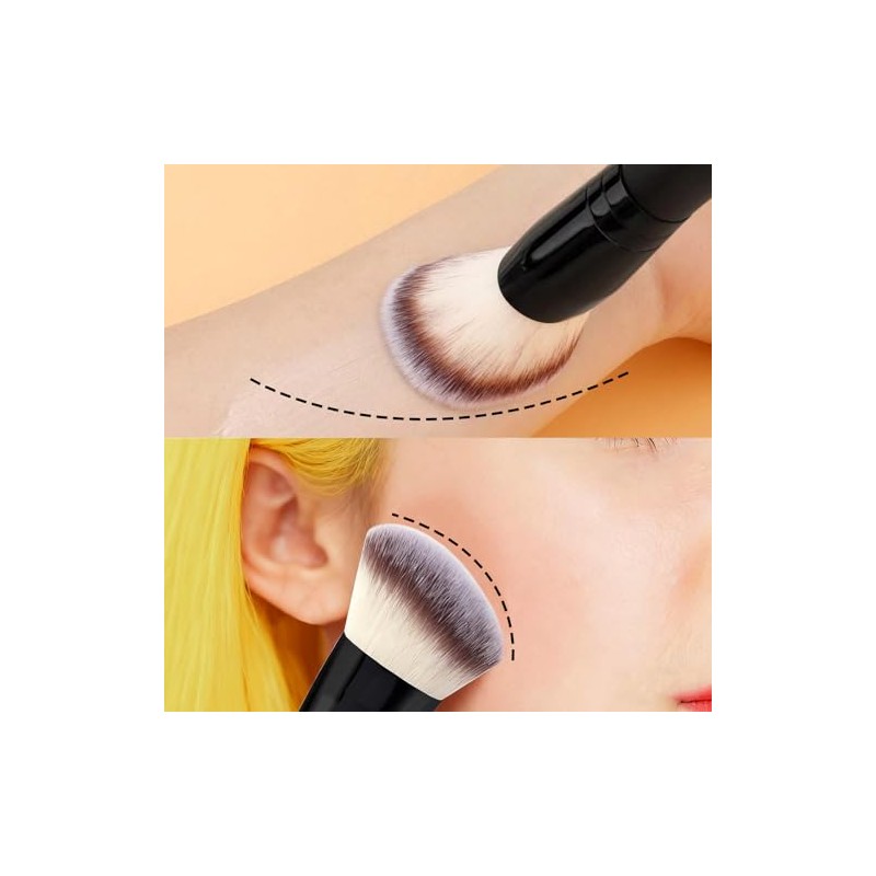 5 Piezas Brochas de Maquillaje de Doble Punta, Set Profesional