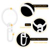 Plastic Rings with Folding Hooks, Plastic Curtain Rings for Universal