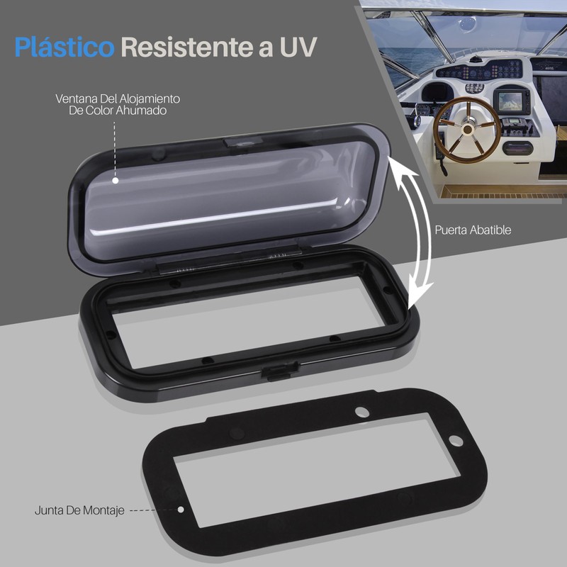 Pyle protector de radio resistente al agua, con ventana abatible.