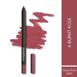 AQUAPURITY PHOERA Matte Super Smooth Pigmented Lip Liner Long-lasting Smudge proof Matte Lip Pencil Waterproof Makeup Contour Lipliner MATTE SUPER SMOOTH (001 Dusky Rose)