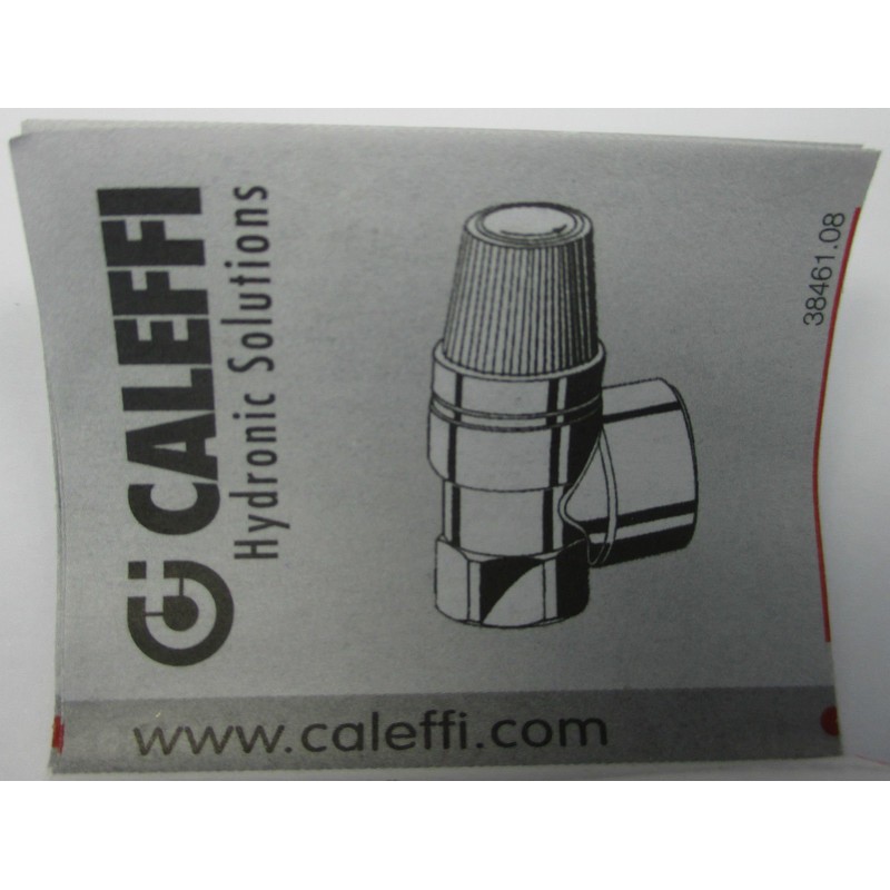 Caleffi 1/2" Female 6 Bar Safety Relief Valve - CA-311460