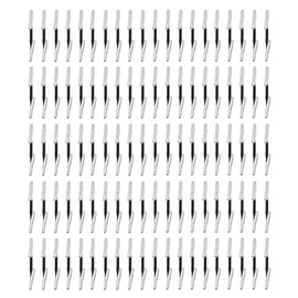 100 Pcs Metal Treasury Tags, 4.5cm Barb Elastic Cord with Metal Ends Metal Barbs Barbed Fasteners for Office Fasteners, Hole Punch Ties, String Binders (Black)