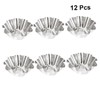 UTHCLO 12Pcs Stainless Steel Tart Pans Reusable Cupcake and Muffin