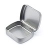 4 Pcs Small Storage Box Metal Rectangle Empty Hinged Tins