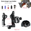 Kewig Anti-Theft Motorcycle Cup Holder, Extra Large Adjustable Size Bike