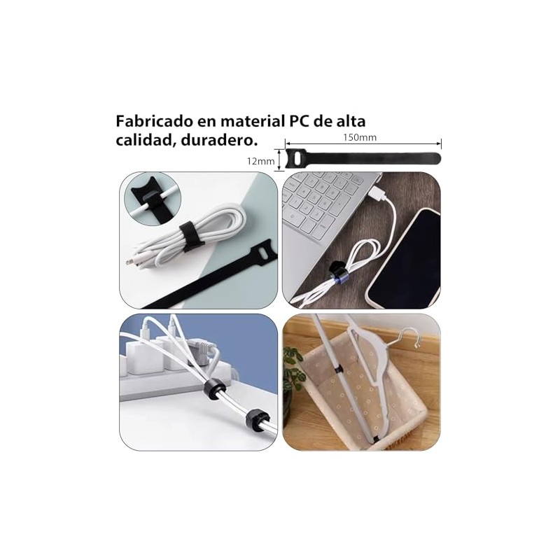 Juego de Organizador de Cables Cubre Cables Manguito de Gestión