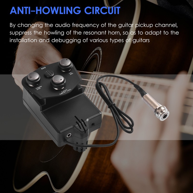 M2 Guitar Resonant Pickup Resonance Sound Pickup for Guitar with