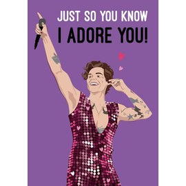Harry Styles - Valentines Card For Him – Valentines Card For Her - Valentines Cards Wife –Valentines Cards Husband -Valentines Card Boyfriend –Valentines Card Girlfriend