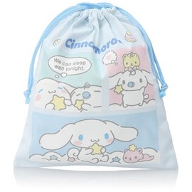 Cinnamoroll HCN3900 Drawstring Bag, M, For Kids, saxon blue