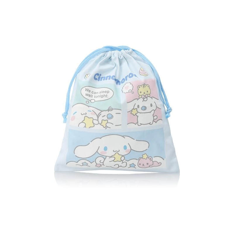 Cinnamoroll HCN3900 Drawstring Bag, M, For Kids, saxon blue