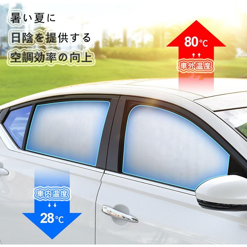 Blackout Sun Shade Front Side Wind, Car Window Sun Shade,
