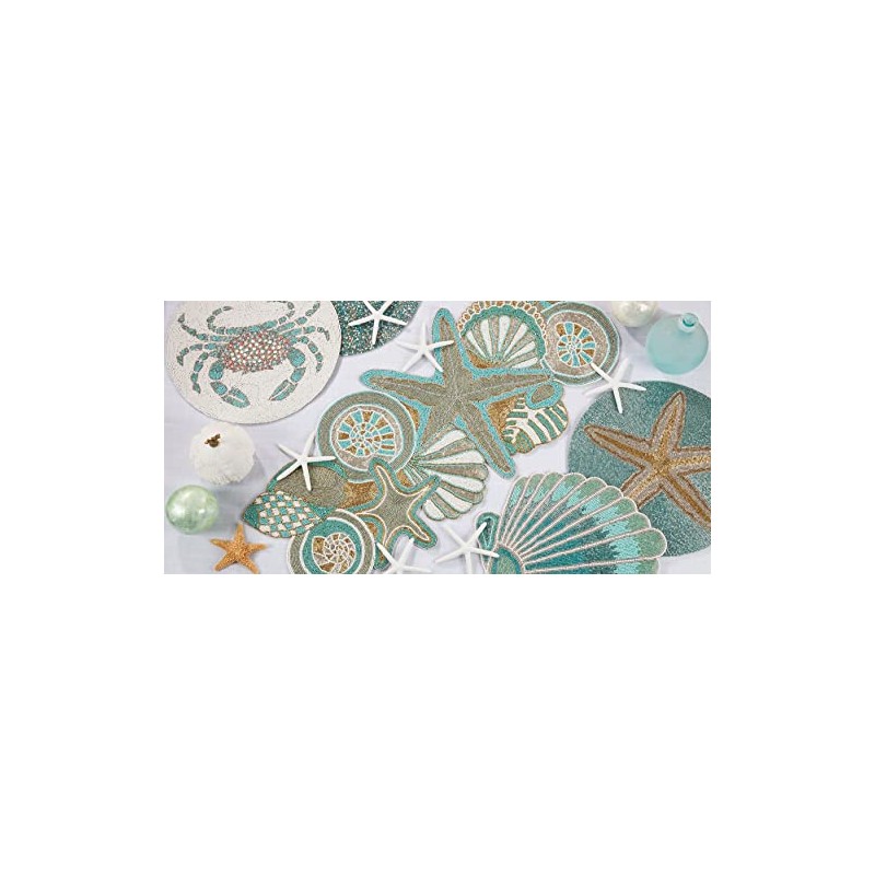 Sea Shell Beaded Table Runner