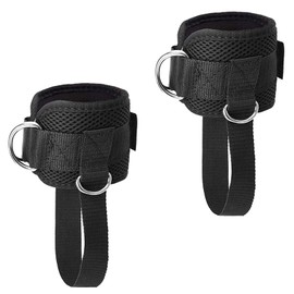 Weight Cuffs, Foot Loops, Cable Pull, Pack of 2 Fitness Equipment, Lifting Aids, Strength Training, Foot Cuffs with 2 D-Rings, Adjustable Ankle Straps for Fitness Training and Leg Training