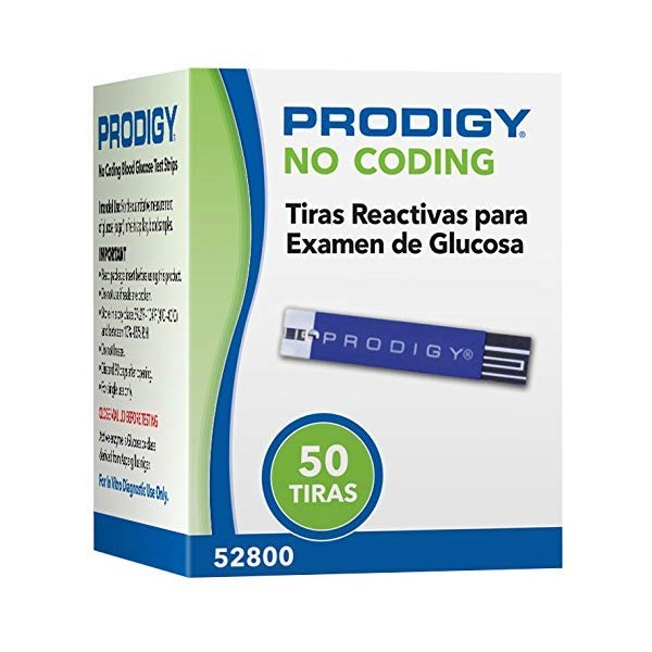 Prodigy No Coding Blood Glucose Test Strips (50 ct)