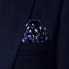 COXSWAIN CW-PC039 Pocket Square, British Silk, Small Pattern, Jacquard Weave,