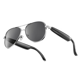 VEN-DENS Smart Bluetooth Music Sunglasses with Built-in Speakers & Mic, Wireless Audio Glasses, UV400 Protection, Hands-Free Calling, Lightweight PC Frame for Outdoor & Travel (SAG002)