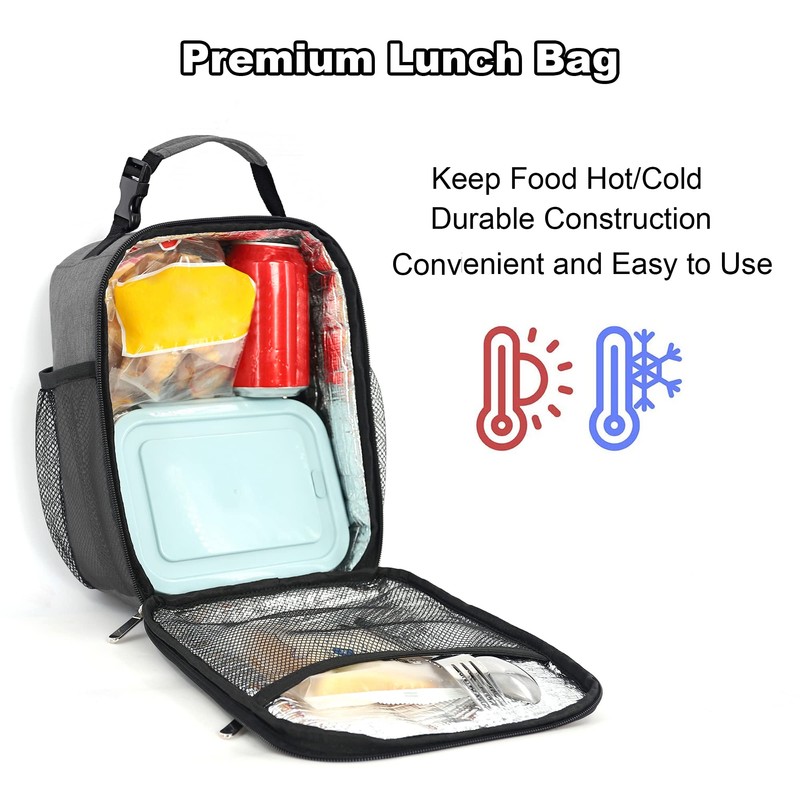 Femuar Lunch Box for Men Women Adults Small Lunch Bag