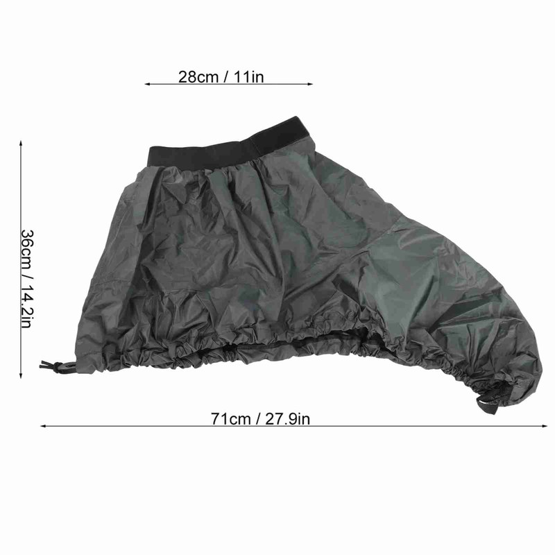Adjustable Nylon Kayak Spray Skirt Waterproof Cover Water Sports Accessory(Gray)