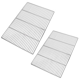 LANEJOY Barbecue Wire Mesh, Stainless Steel BBQ Grill Mat, Multifunction Grill Cooking Grid Grate 2 Pack （23.22''*15.75''）