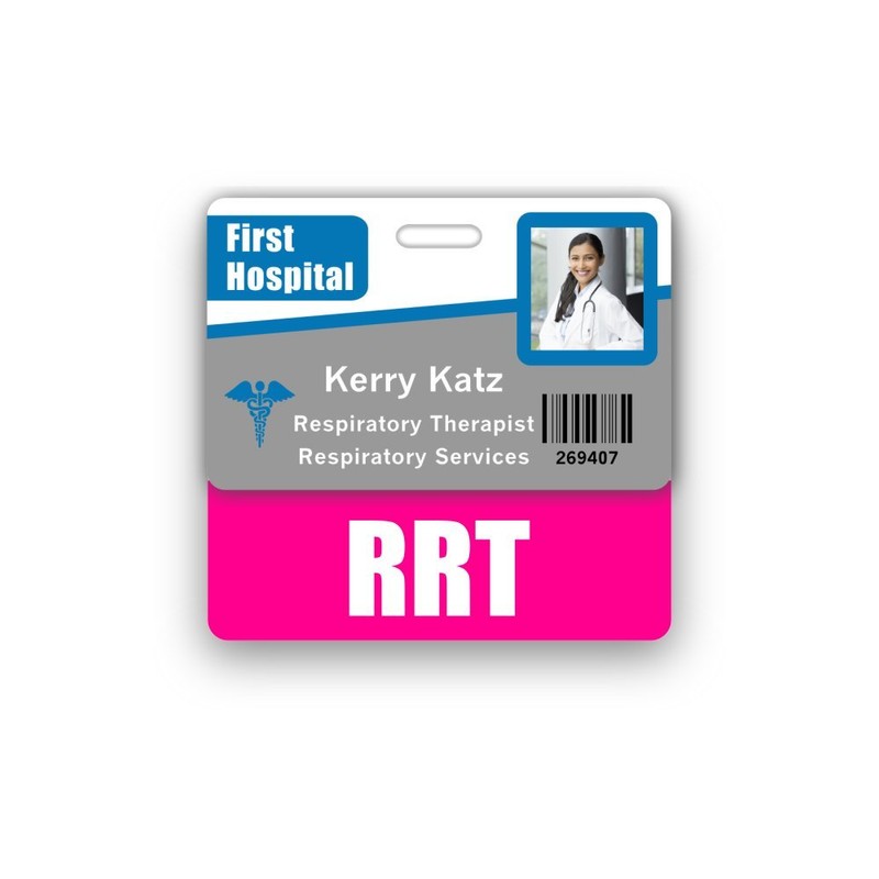 RRT Badge Buddy Horizontal w/Height & Weight Conversion Charts (Standard,