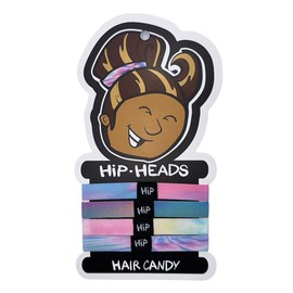 Hip Heads Performance Hair Tie Fashion Bracelets All Hair Types, Adults, Kids - Sports, Outdoor, Durable, Strong - No Damage - Stylish, Trendy, Patterns - 4 Pack (Hair Candy)