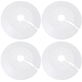 4Pcs Water Pipe Cover Decoration, PP Plastic Wall Flange Pipe Cover 30-55mm Water Plumbing Covers Plates Drain Line Escutcheon Radiator Toilet Cap for Tube Supplies
