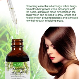 Rosemary Oil for Hair, Rosemary Oil for Hair Growth, 2 Pieces Essential Rosemary Oil for Hair and Skin Care, Rosemary Oil for Healthy Growth of Hair, Eyebrows, Scalp, Eyelashes