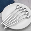 Xowine Pack of 12 long teaspoons, stainless steel, long spoon