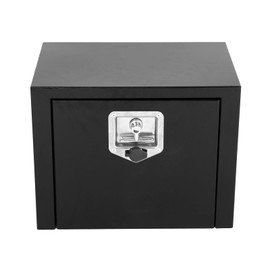 EASYBERG 14 x 12 x 18 Inch Underbody Tool Box for Organizetion and Storage, Waterproof Black Steel Tool Box for Truck Pick Up RV With Lock & Keys