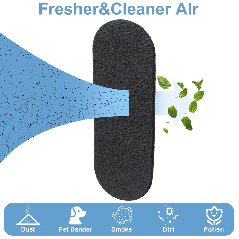 12 Pack Ceiling Fan Filters for Blades Activated Carbon, Fan