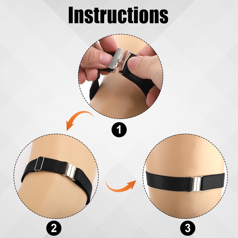 Mikovivi 2pcs Thigh Garters for Women, Adjustable Thigh Garter Belts