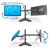 Mount-It! Dual Monitor Stand | Double Monitor Desk Stand Fits