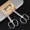 Premium Sharp Beauty Scissors for Eyebrow, Nose, and Ear Hair Trimming Set 3ea