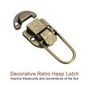 uxcell 4 Pcs Duck-Billed Hasp Lock, 55 x 35mm Decorative