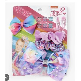 Jojo Siwa Claire’s JoJo Siwa rainbow tie dye dream Hair bow clip scrunchi set