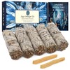 Nutgun 5Pcs White Sage Smudge Sticks with Palo Santo Sticks
