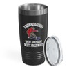 Snowboarding Black Edition Viking Tumbler 20oz - Snowboarding Where adrenaline