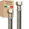 Flexible Hose Nut x Nut Stainless Steel Reinforced Hose Connection