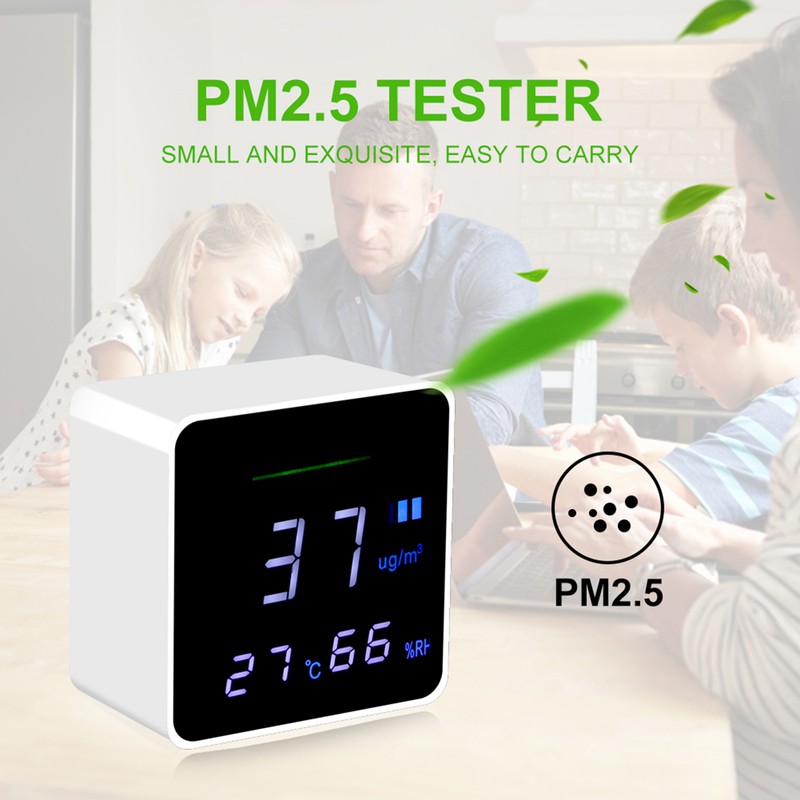 Compact Portable PM2.5 Tester Detector Air Quality Monitor Testing Tool