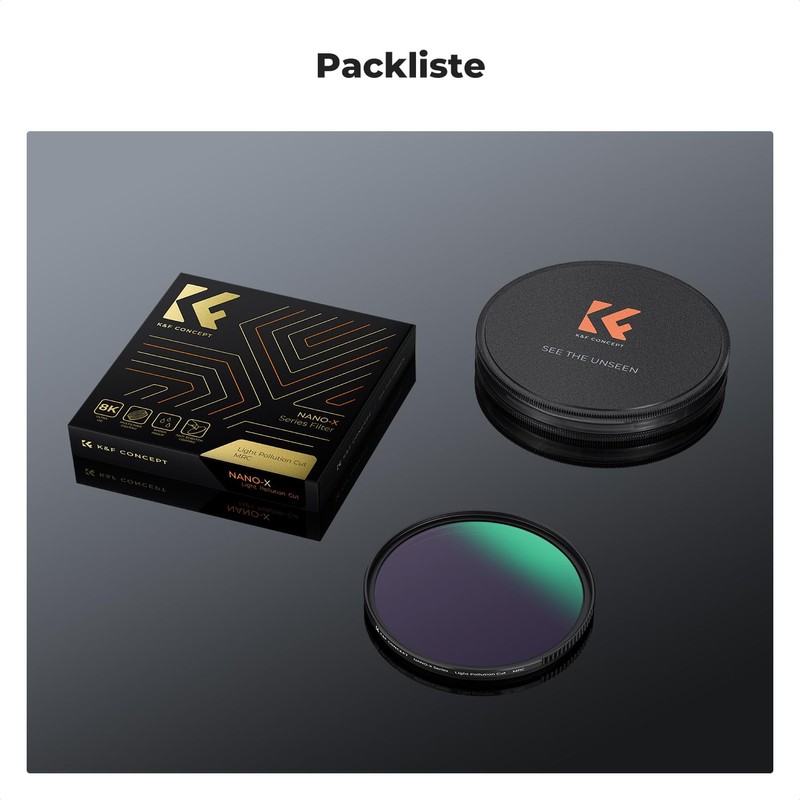K&F Concept Nano-X 72 mm Natural Night Filter Astroklar Night