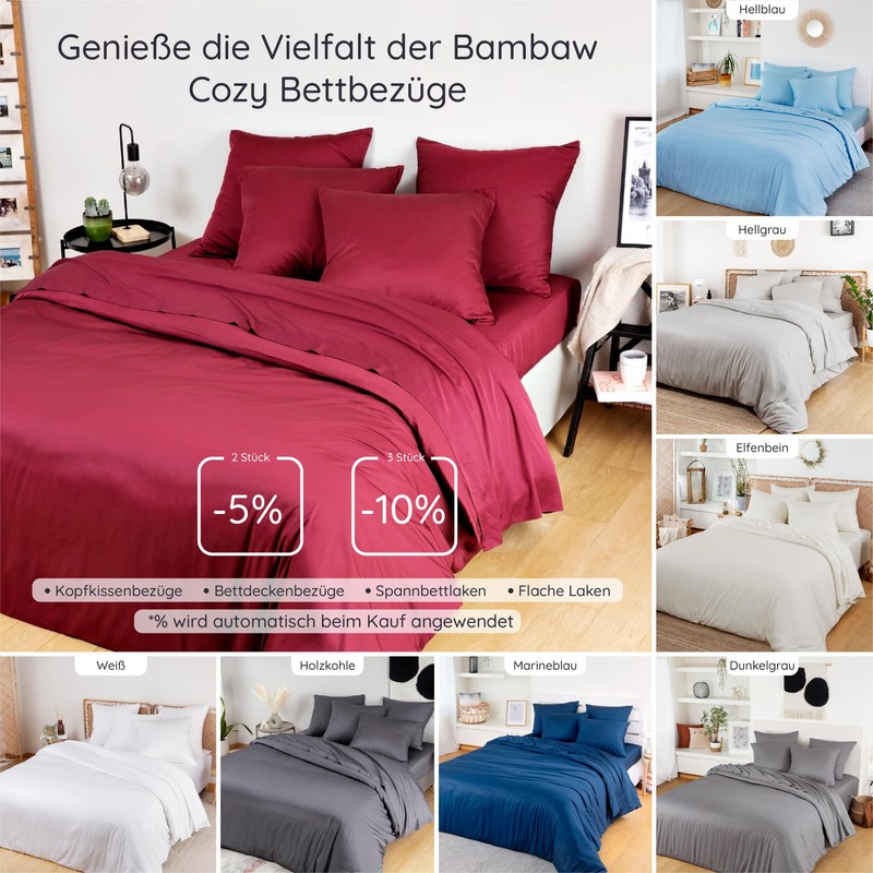 Bambaw Fitted Sheet 90 x 200 cm Bamboo, 35 cm