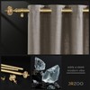 JRZOO Gold Curtain Rod for Windows 72 to 144 Inches,
