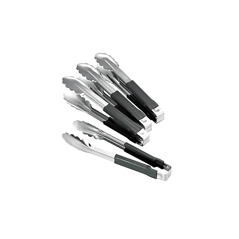 Tramontina 4-Pack Stainless Steel Kitchen Tongs for Cooking, Serving Utensils