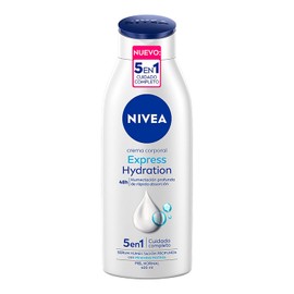 NIVEA Crema Corporal Humectante Express Hydration (400 ml) - 48 horas de Humectación Porfunda - Enriquecida con Minerales Marinos - Ideal para Piel Normal
